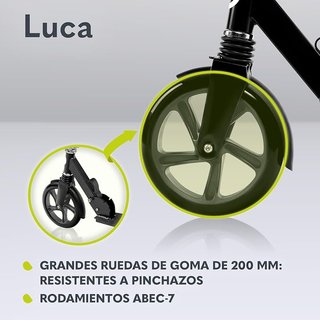 lionelo Luca Patinete Urbano XXL hasta 100 kg