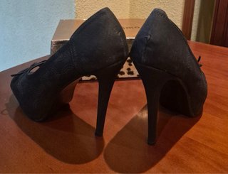 Zapatos Peep Toe Negros Festiss Talla 40