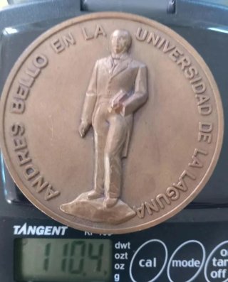 Medalla Andrés Bello - Universidad La Laguna 1976