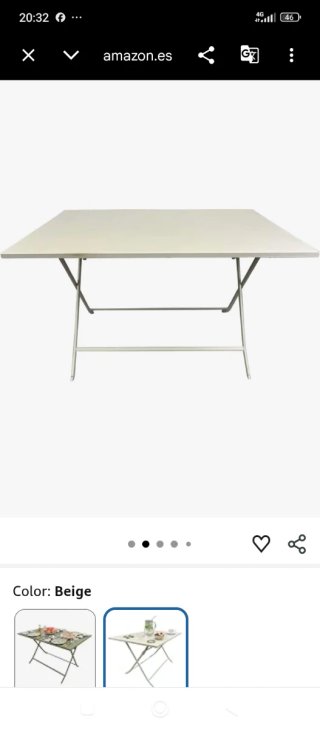 Mesa Plegable Blanca