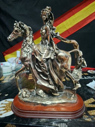 Escultura Bronce Plata Siglo XX