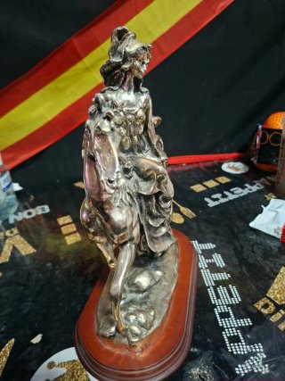 Escultura Bronce Plata Siglo XX