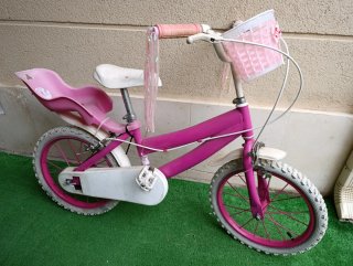 Bicicleta infantil niña rosa
