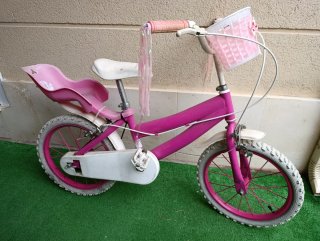 Bicicleta infantil niña rosa