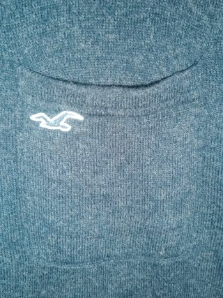 Jersey Hollister gris talla L