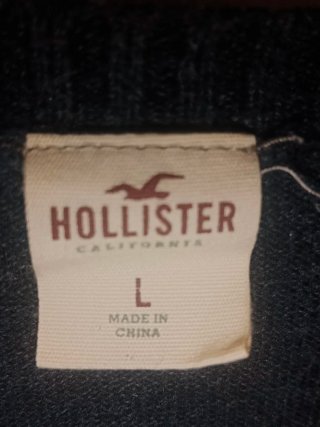 Jersey Hollister gris talla L