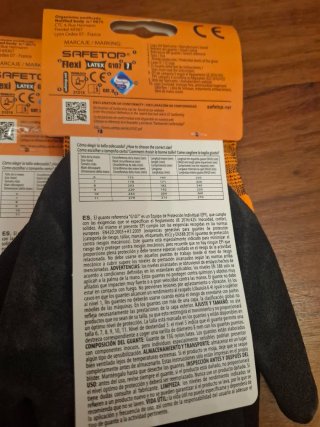 Guantes de Trabajo Safetop FlexiLatex G107 4 pares