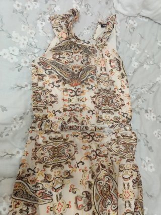 Vestido largo estampado