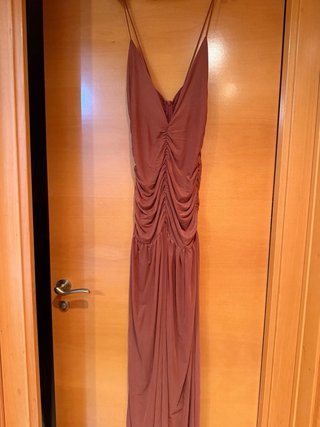 Vestido MUSERA naranja largo