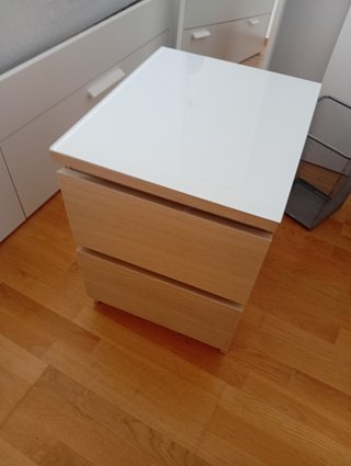 Cama IKEA BRIMNES 4 cajones + 2 mesitas
