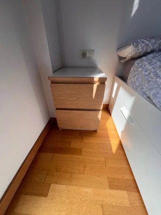 Cama IKEA BRIMNES 4 cajones + 2 mesitas