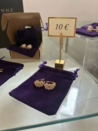 Pendientes de Acero con Baño de 18k