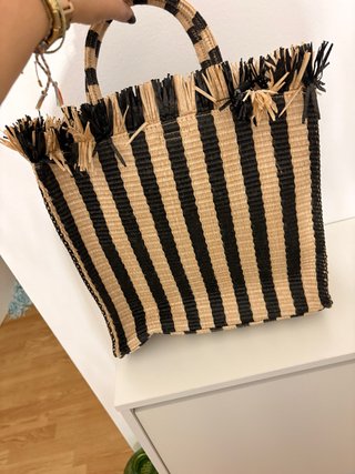 Bolso de Rafia a Rayas , marca oysho