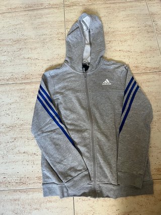 Conjunto Adidas Gris y Azul