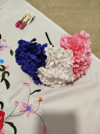 Vestido de Flamenca / Romería +Mantón y Accesorios