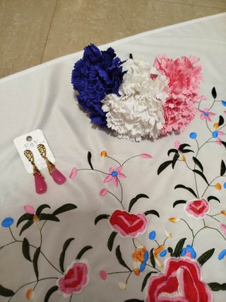 Vestido de Flamenca / Romería +Mantón y Accesorios