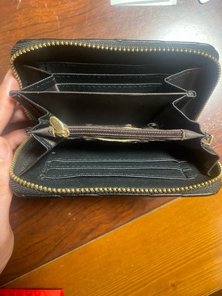 Monedero Guess Negro Chevron