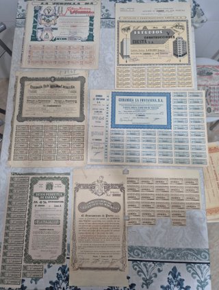 Colección Escripofilia: 39 Acciones Antiguas