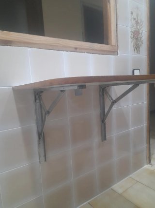 Mesa plegable pared de comedor