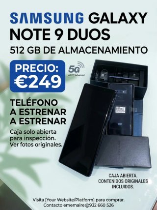 Samsung Galaxy Note 9 Duos 512GB - A ESTRENAR!!