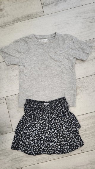 Conjunto Zara Camiseta y Falda-Pantalón
