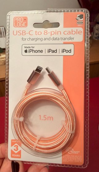 Cavo USB-C a Lightning Pro-Logic 1.5m