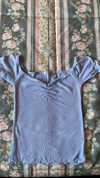 Camiseta Stradivarius Azul Talla S