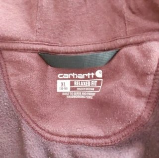 Carhartt sudadera con capucha granate hombre