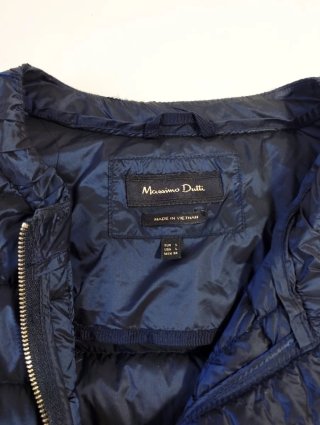 Chaqueta acolchada azul Massimo Dutti