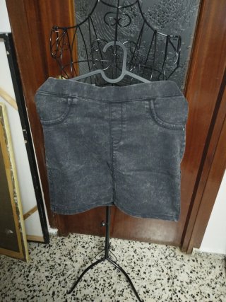 Falda Vaquera Negra Lefties Talla L