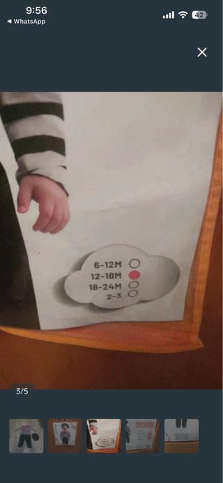 Disfraz Mimo Niño Talla 12-18
