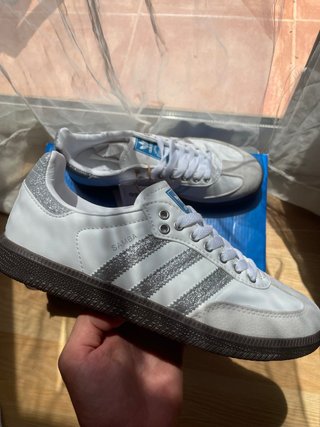 Adidas Samba OG Silver Glitter Mujer