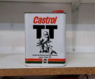 Bidón Castrol TT Vintage Aceite Moto 2T