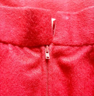 Falda Chanel Roja Midi Talla S
