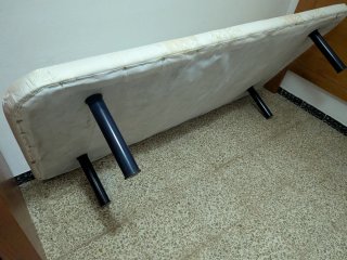 Cabecero y somier 90cm madera