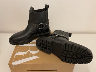 Botas de piel BIKER negras T. 37/38
