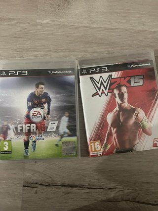2 Juegos PS3 (FIFA 16 y WWE 2K15)