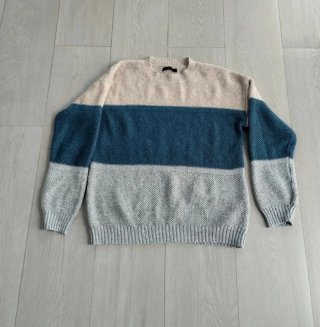 Jersey de rayas de mujer overside de shein.