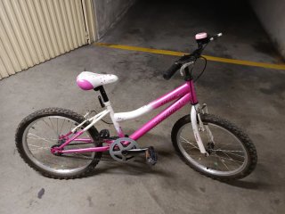 Bicicleta de Niña Rosa de Aluminio