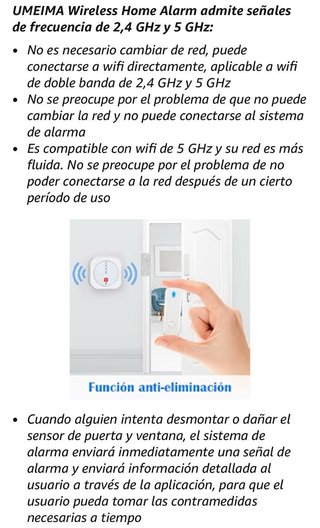 Kit Alarma WiFi Hogar Caravana Garaje 16 Piezas