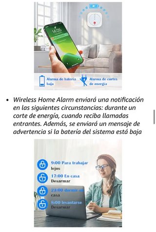 Kit Alarma WiFi Hogar Caravana Garaje 16 Piezas