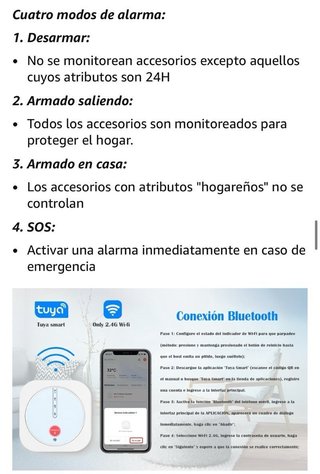 Kit Alarma WiFi Hogar Caravana Garaje 16 Piezas