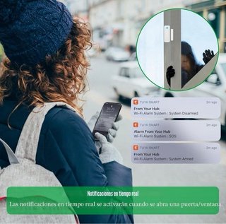 Kit Alarma WiFi Hogar Caravana Garaje 16 Piezas