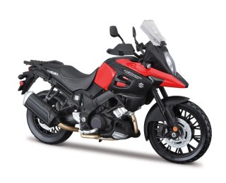 Modello in scala 1:12 della moto Suzuki V-Strom di Maisto