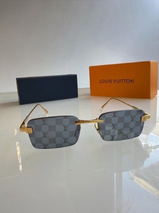Gafas Louis Vuitton Monogram Negro Dorado