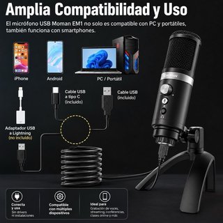 Micrófono Condensador PC · Nuevo a estrenar