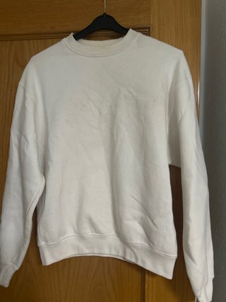 Sudadera blanca básica