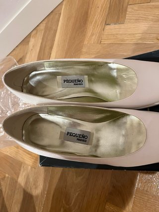 Tacones Blancos Pequero talla 38