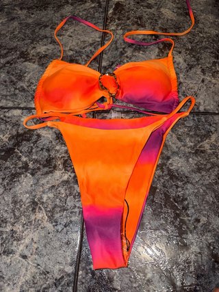 Bikini Degradado Naranja y Morado
