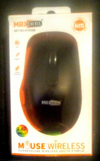 Mouse Wireless MAX EXCELL + 2xBatterie Nuovo